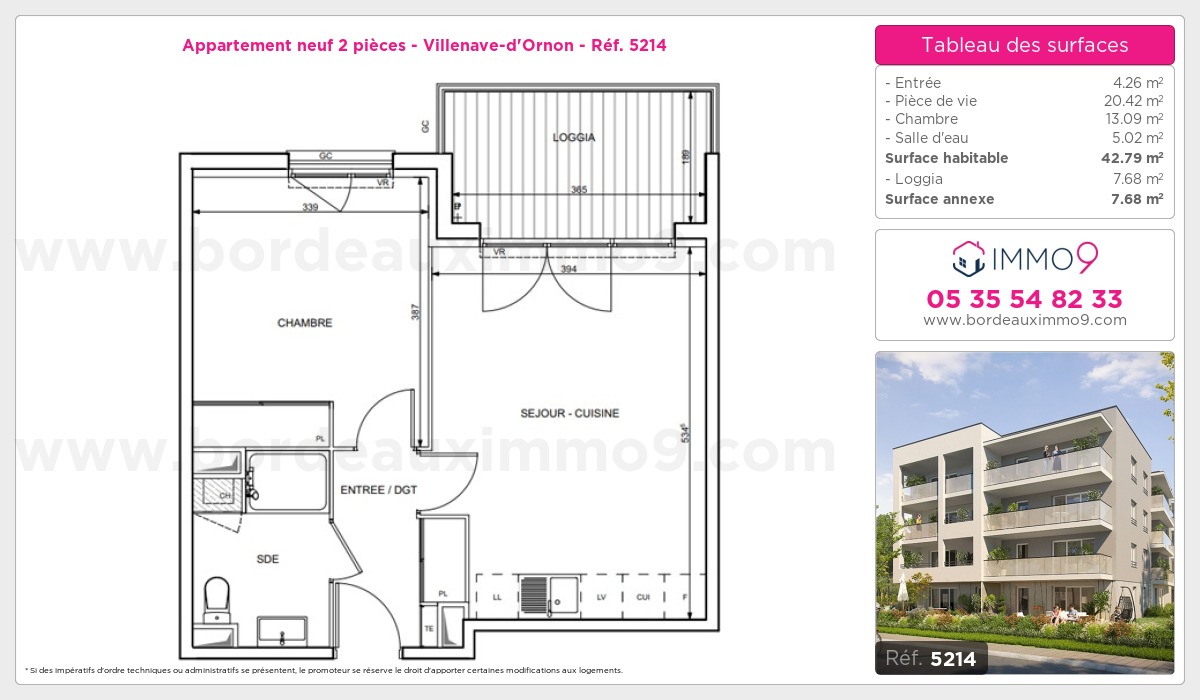 Plan et surfaces, Programme neuf  Référence n° 