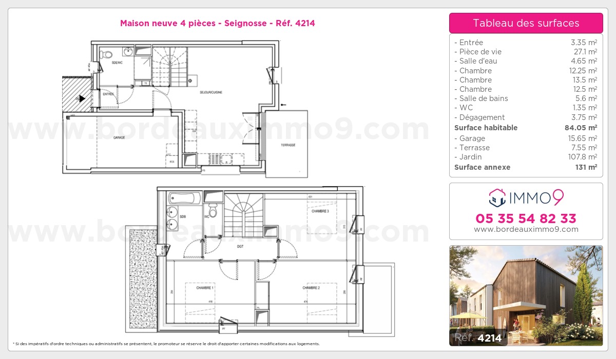 Plan et surfaces, Programme neuf  Référence n° 