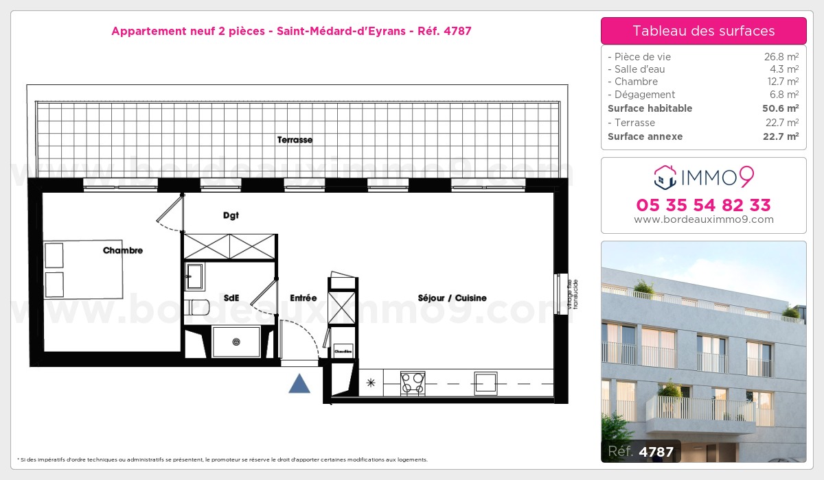 Plan et surfaces, Programme neuf  Référence n° 