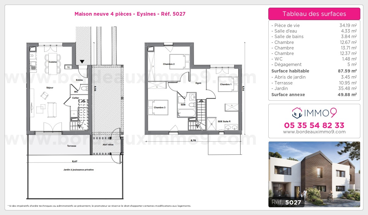 Plan et surfaces, Programme neuf  Référence n° 