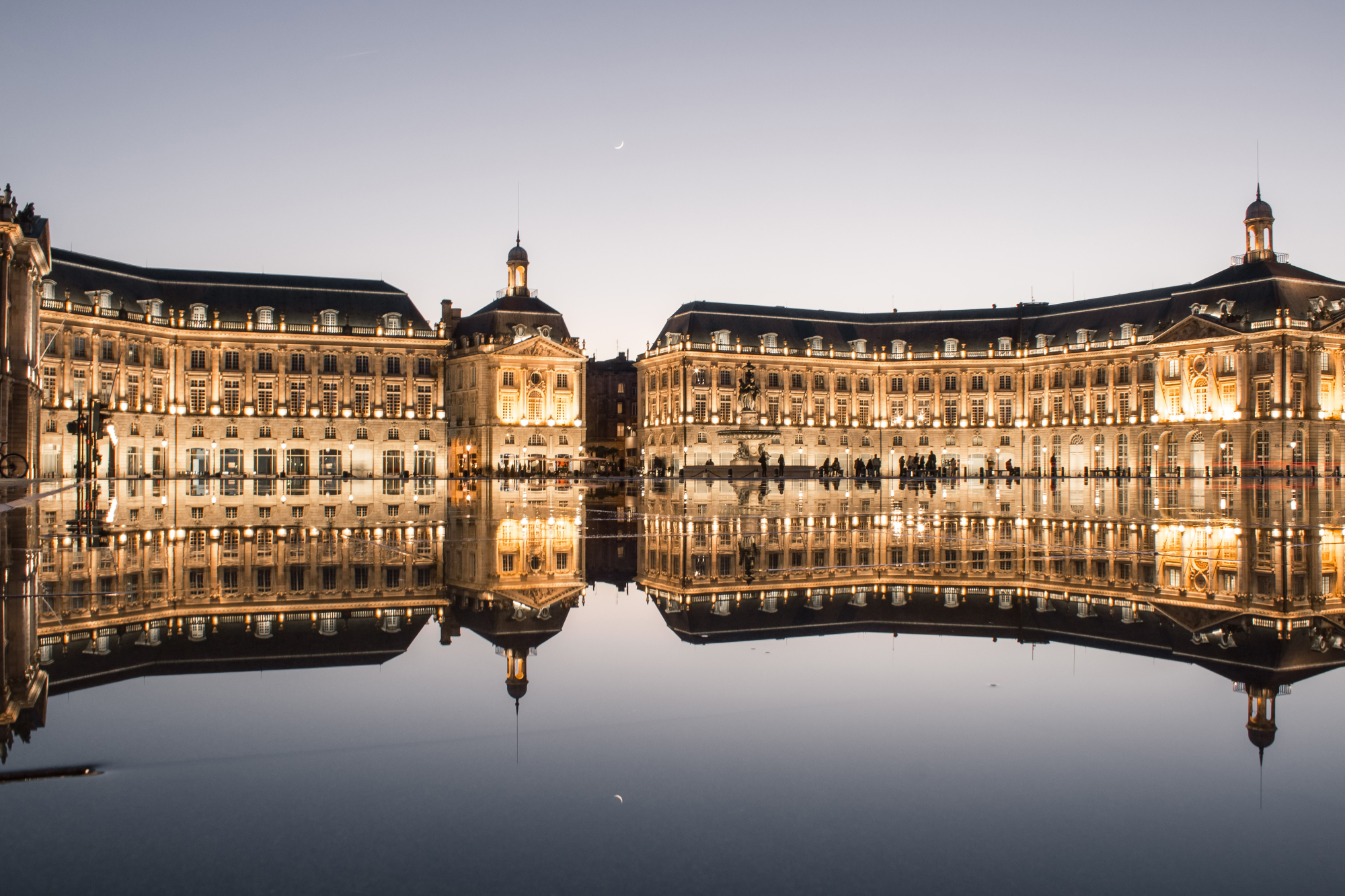 Miroir d'eau à Bordeaux