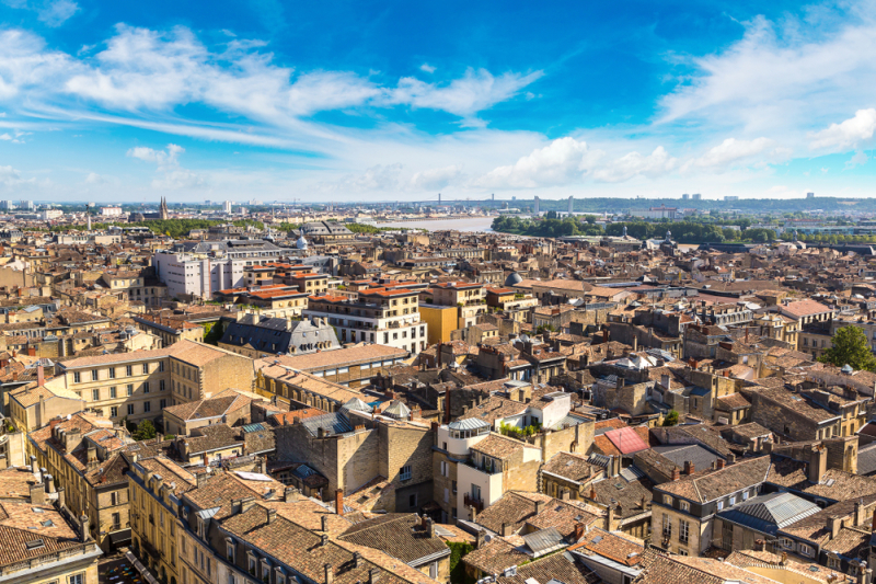 Immobilier à Bordeaux - vue panoramique de la ville de Bordeaux