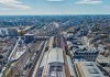 La gare de Bordeaux vue du ciel
