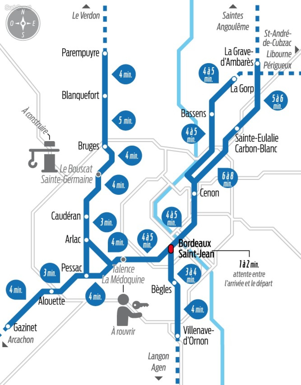 Estimation des temps de trajet avec le RER métropolitain