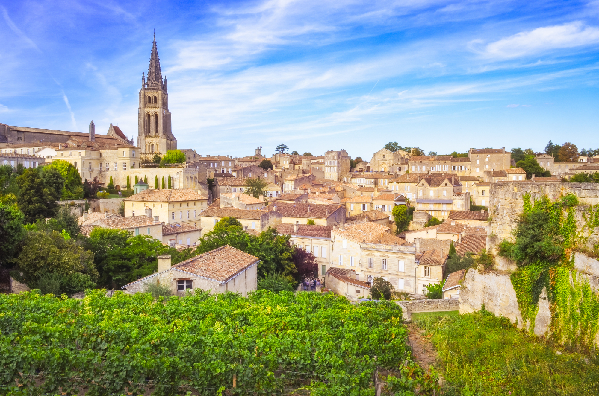 Vue sur le village de Saint-Émilion