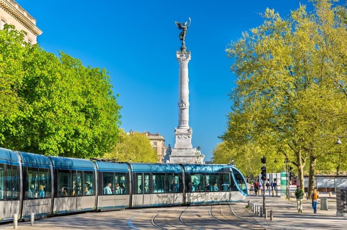 Rames de tramway à Bordeaux