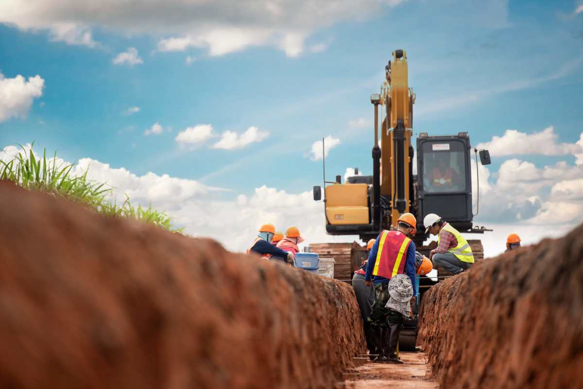 Écologie - Des hommes sur un chantier