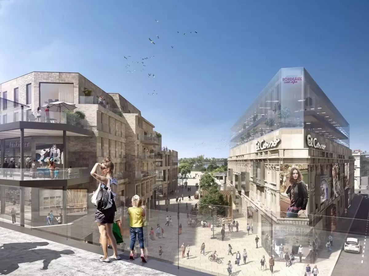 "Les futures constructions de la "Rue Bordelaise" "Les bâtiments de la nouvelle "Rue Bordelaise"