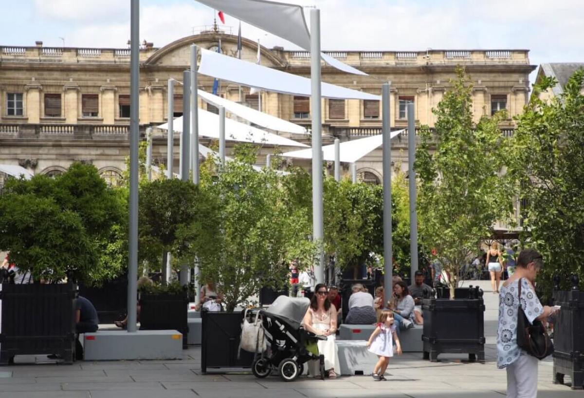 Devant la mairie, un îlot de fraîcheur ilot de fraicheur pey berland