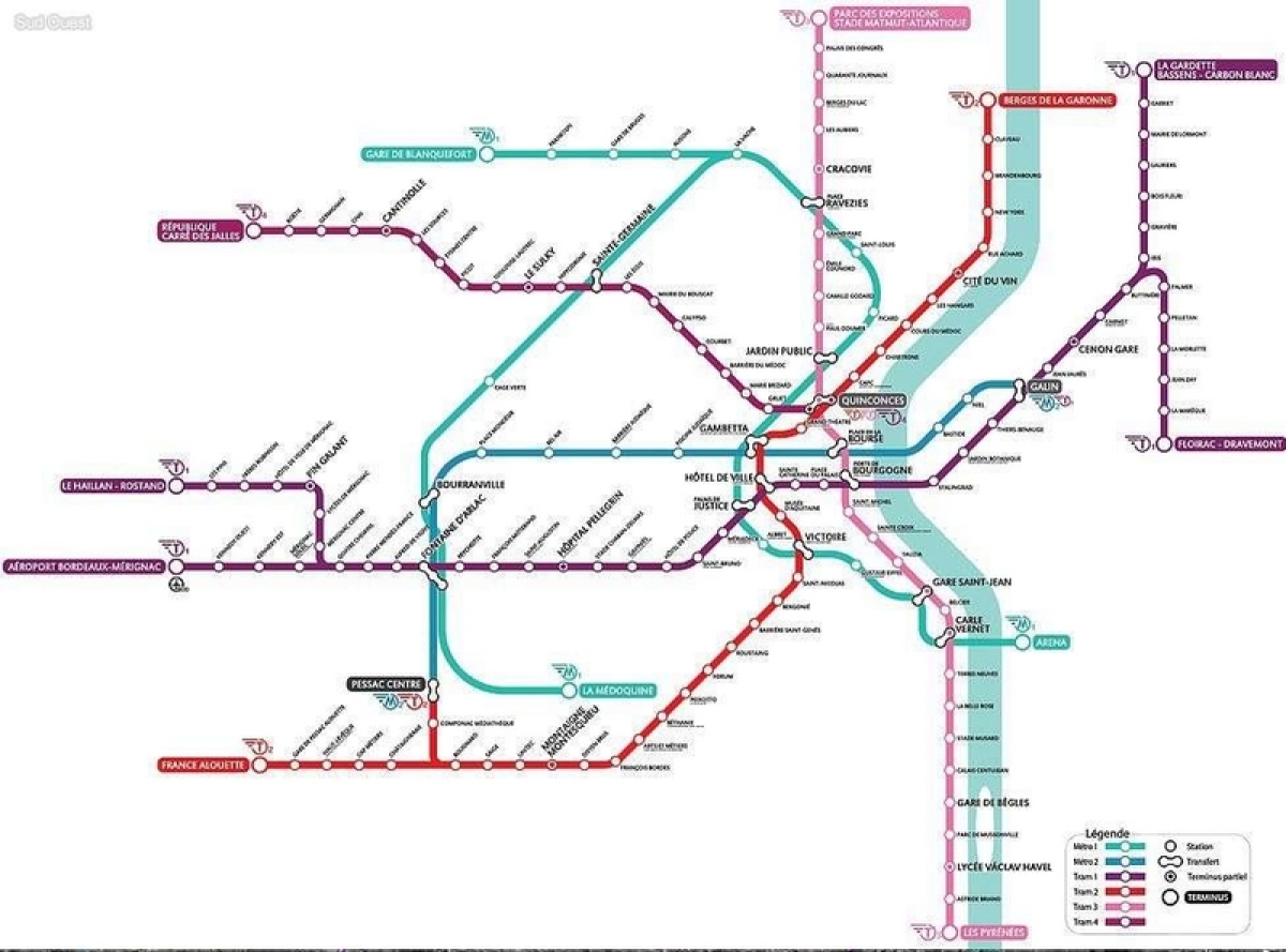 plan metro bordeaux