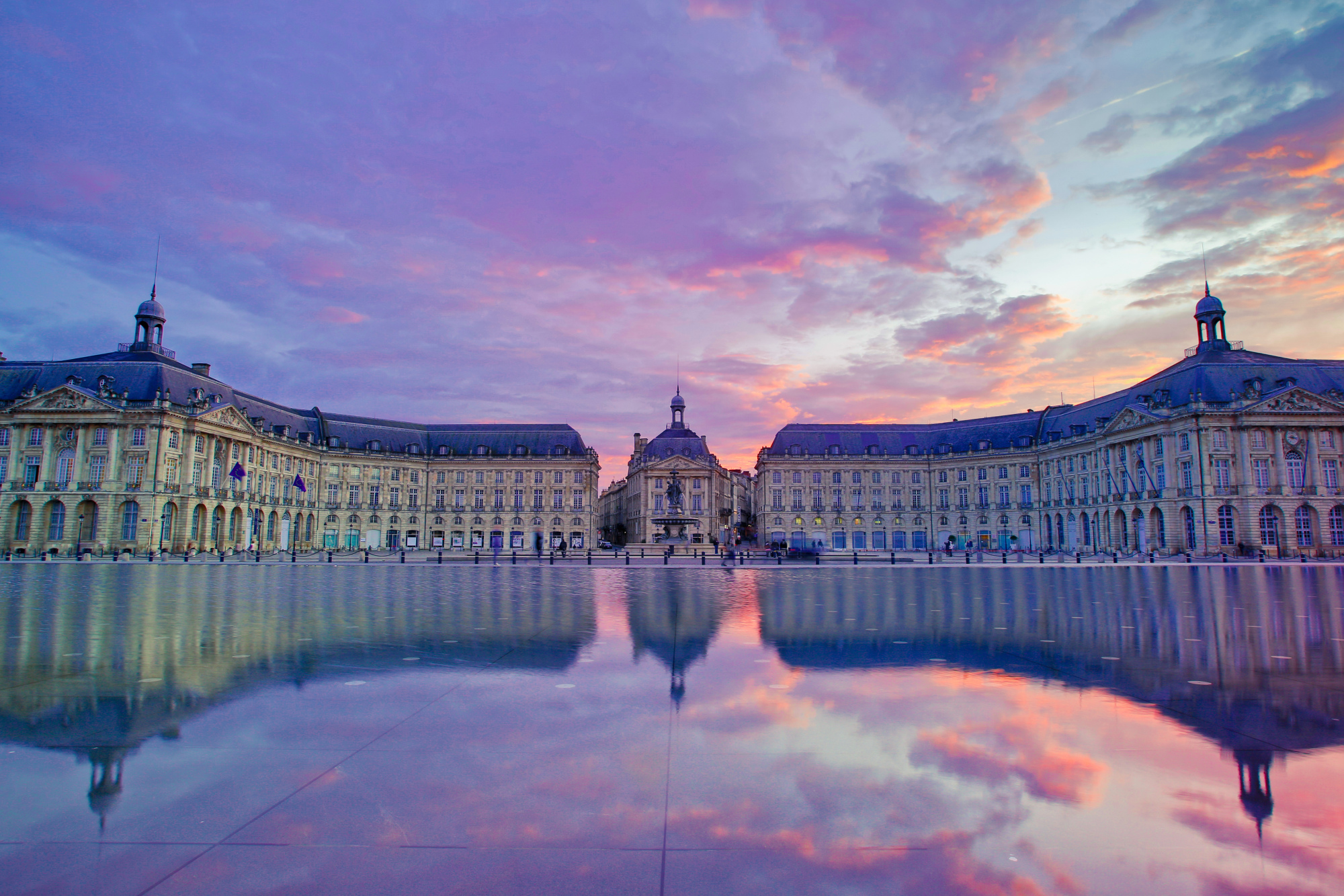 Miroir d'eau à Bordeaux