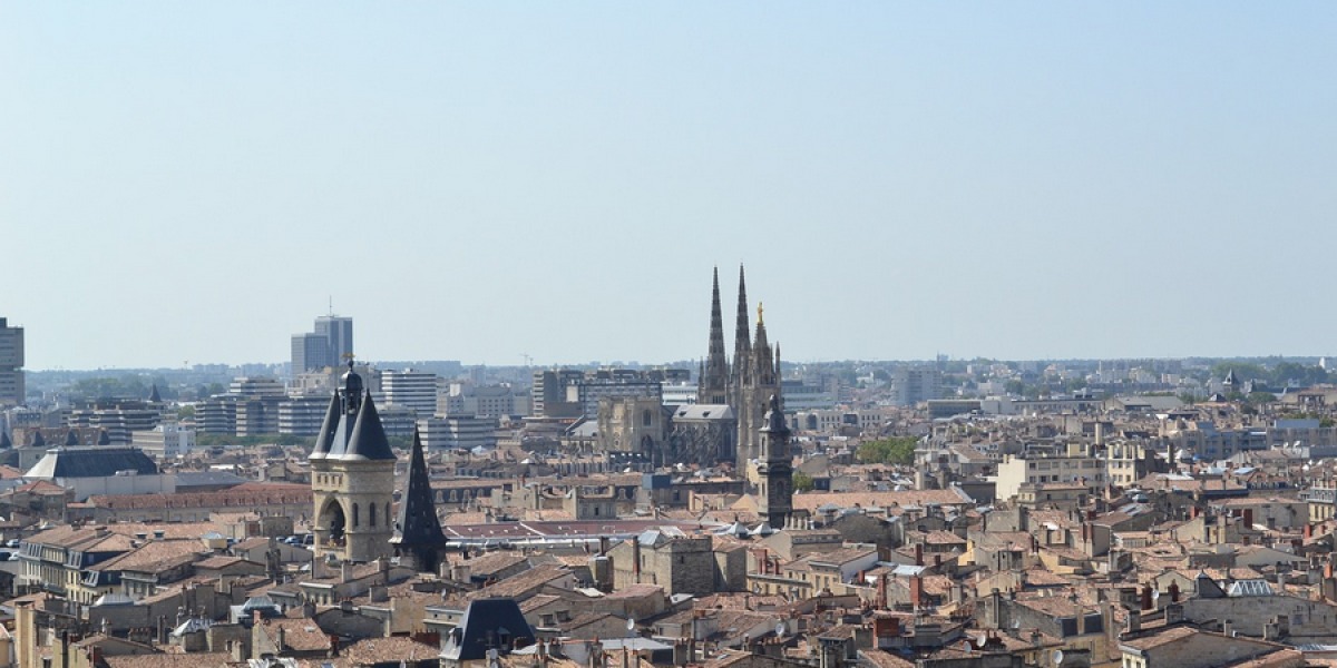 Vue aérienne de Bordeaux