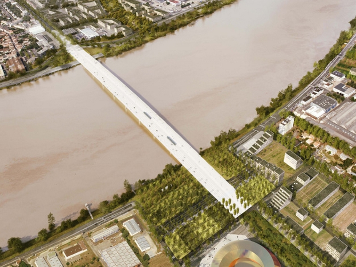 Le futur pont de Bordeaux