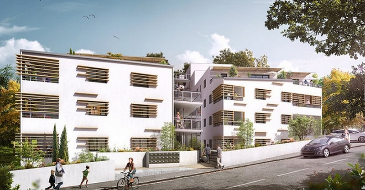 Vue extérieure sur la résidence Cityzen à Cénon Vealis Immobilier - Résidence Cityzen