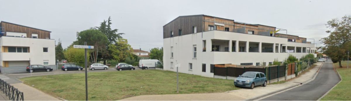 Dans la rue Pierre Mendes France, des collectifs modernes propose des appartements avec balcon à Ambarès-et-Lagrave