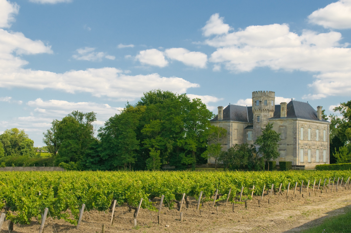 Château et vignoble à Margaux Bordeaux et le vin - le château et vignoble de Margaux
