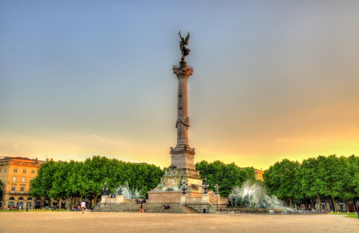 Politiques publiques à Bordeaux - Le monument aux Girondins, place des Quinconces à Bordeaux