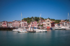 Vue sur le port de Ciboure au Pays Basque