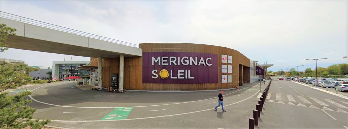 Projet Marne Mérignac-Soleil – Vue sur le centre commercial Mérignac-Soleil près de Bordeaux