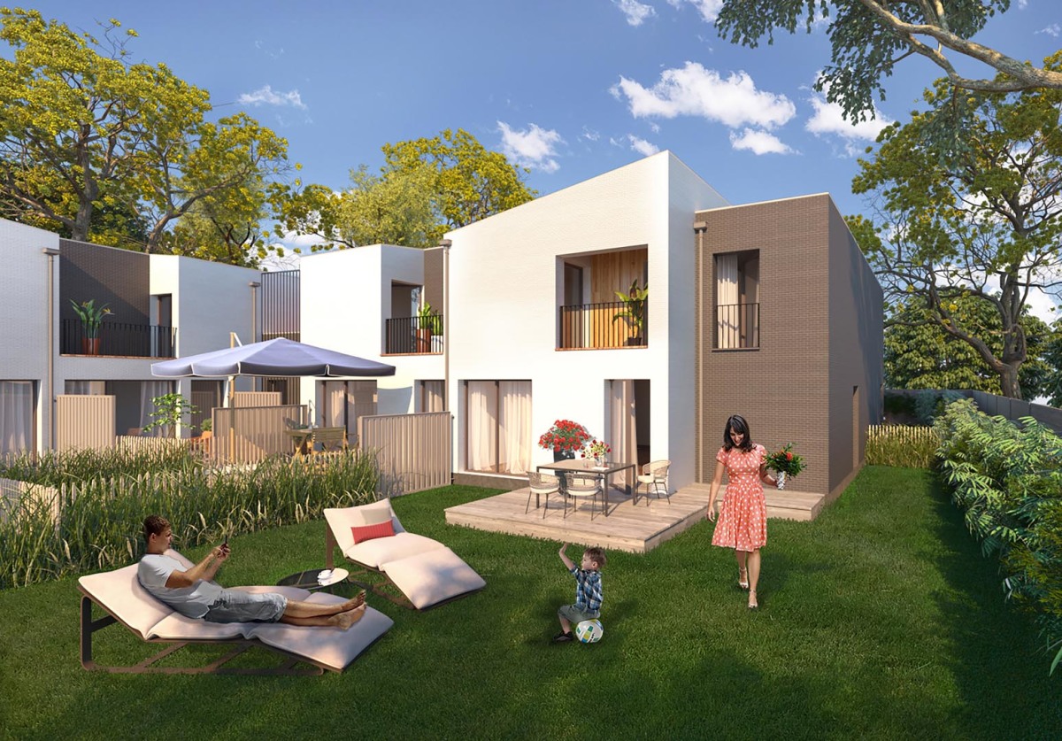 Programme neuf Jardins de Noès : Appartements neufs à Pessac référence 5710, aperçu n°2