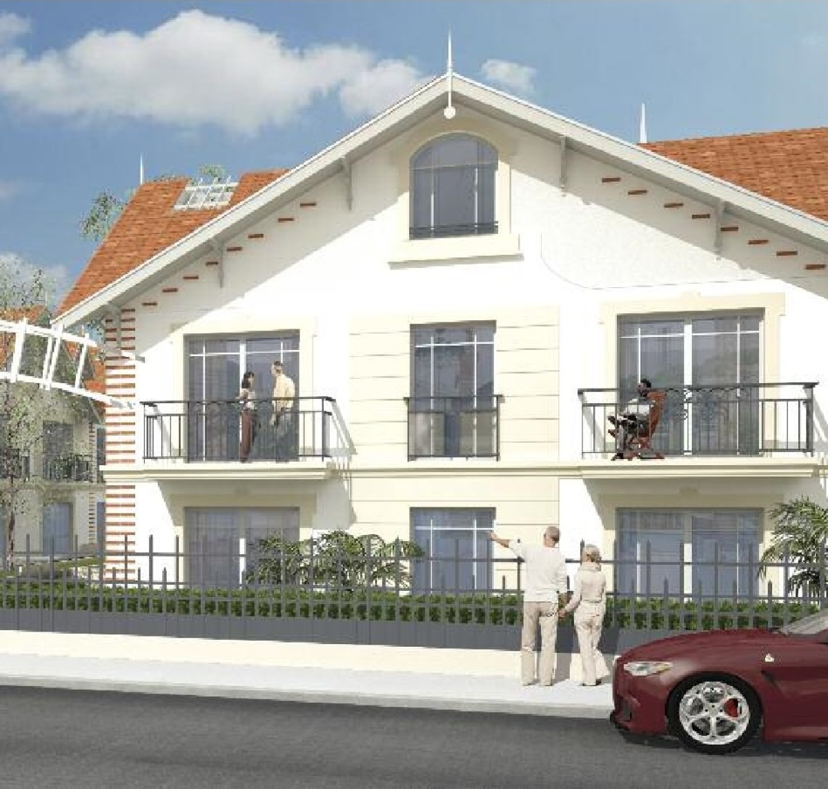 Programme neuf Villa Plaisance : Appartements neufs à Arcachon référence 6446, aperçu n°3