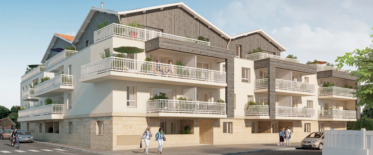 Programme neuf Patio du Lac : Appartements neufs à Biscarrosse référence 5961, aperçu n°0