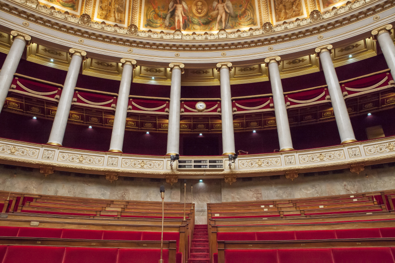 projet-de-loi-4d - l'hémicycle de l'Assemblée nationale en France