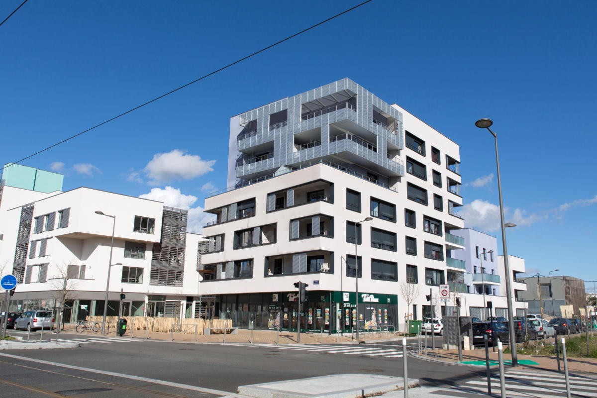 Logement étudiant à Bordeaux – Vue d’un immeuble neuf dans le quartier Ginko