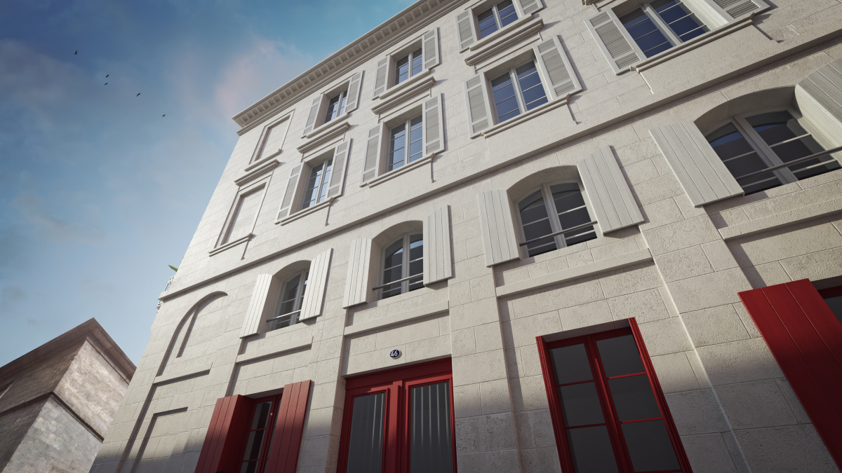 Programme neuf 46 Ausone : Appartements neufs à Hotel de ville Quinconces référence 5954, aperçu n°2