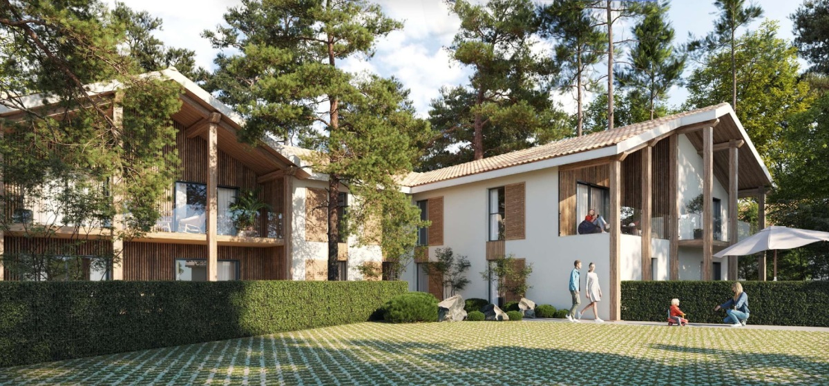 Programme neuf Le Cottage : Appartements neufs à Biscarrosse référence 6019, aperçu n°3