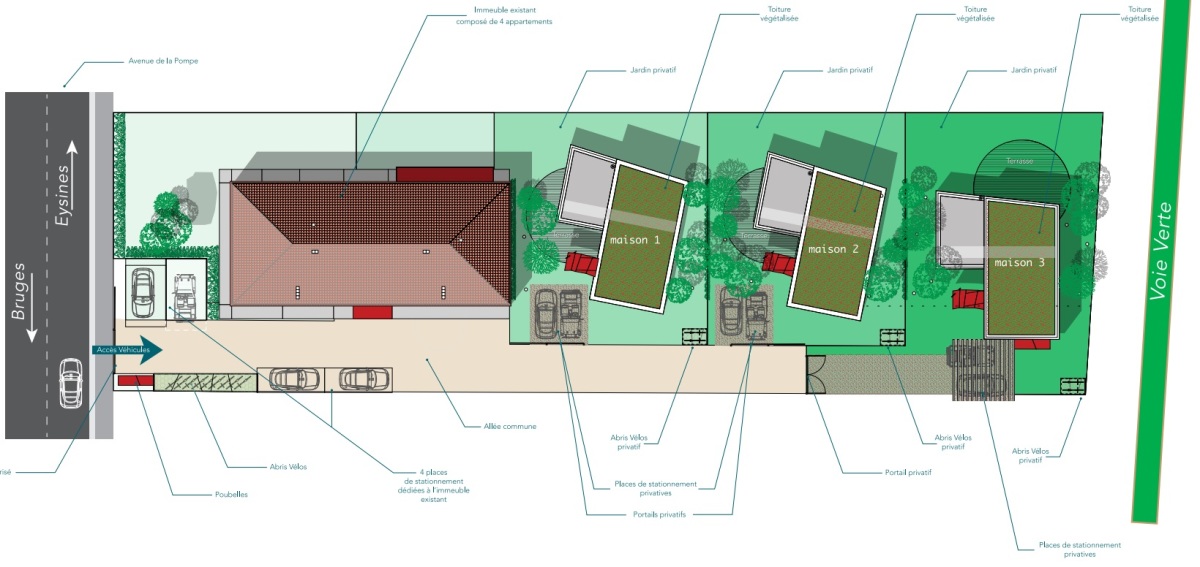 Programme neuf Hameau de Plassan : Maisons neuves à Eysines référence 6055, aperçu n°3