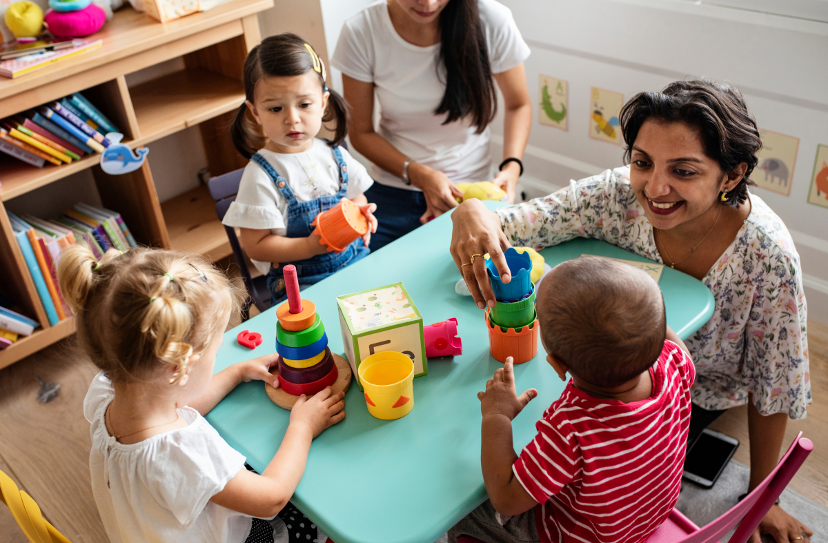 Enfants en crèche