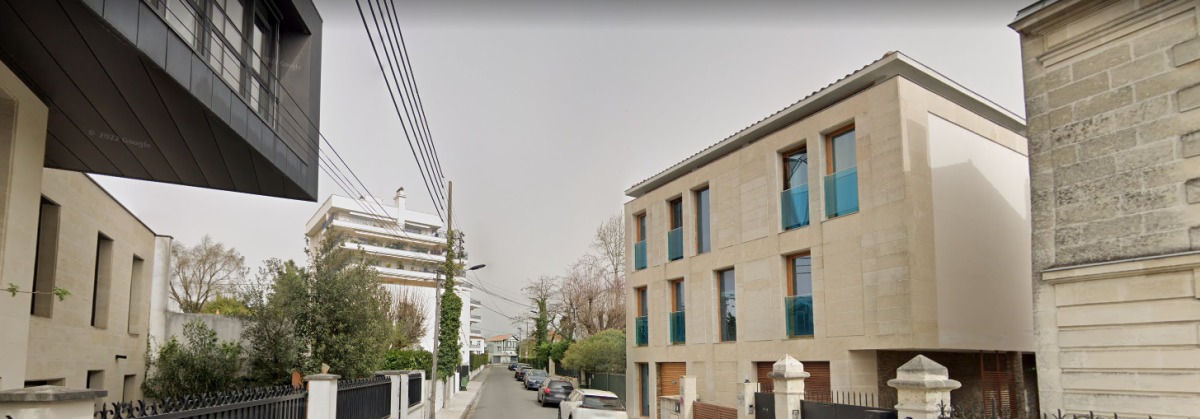 Acheter une maison neuve à Bordeaux Caudéran Maison neuve Bordeaux – vue sur une rue du quartier Caudéran