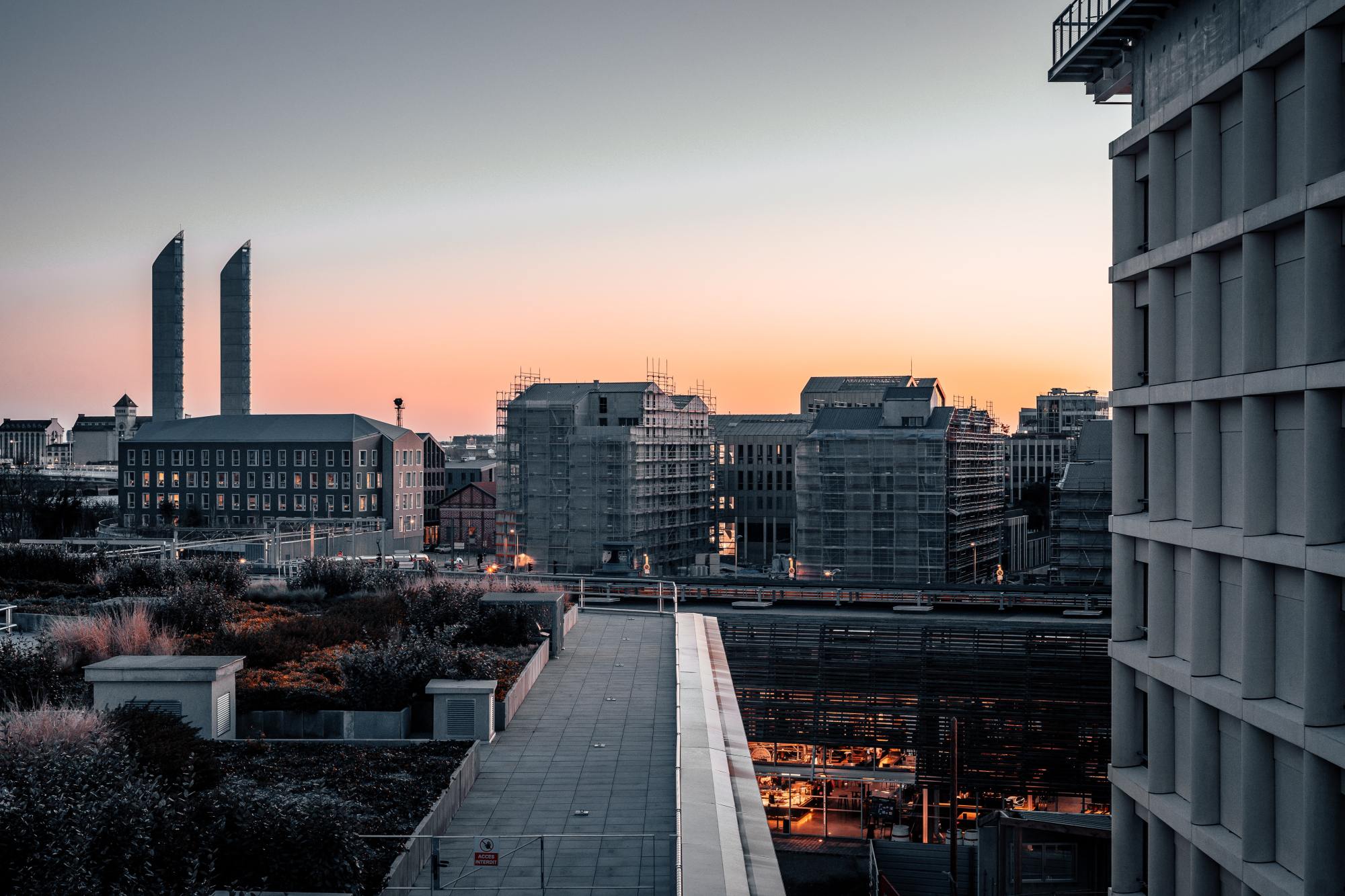 Vue d’ensemble du quartier Bacalan à Bordeaux