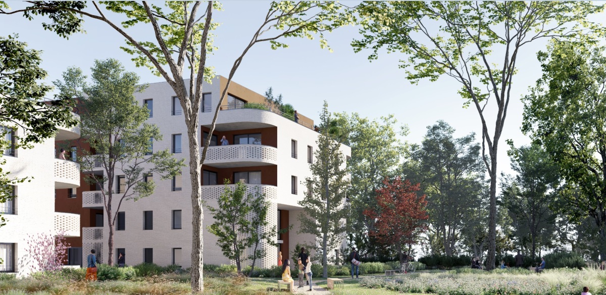 Programme neuf Jardins de Celan : Appartements neufs à Pessac référence 6478, aperçu n°3