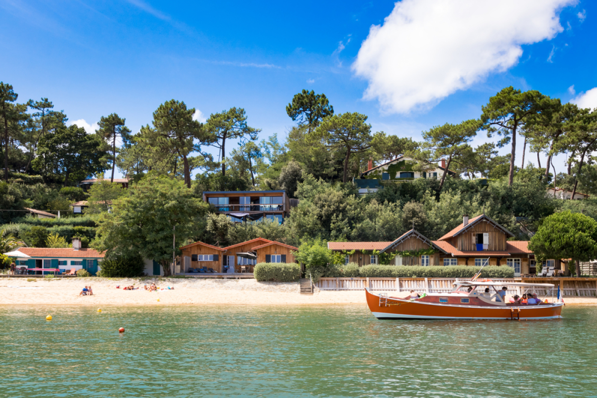  maisons en bois dans le bassin d'Arcachon à côté du cap ferret