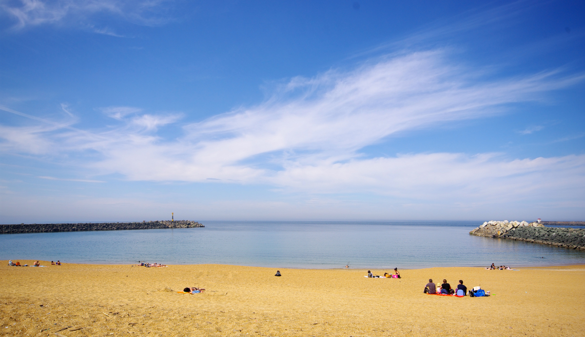 Vivre à Anglet – L’Océan vu depuis une plage d’Anglet