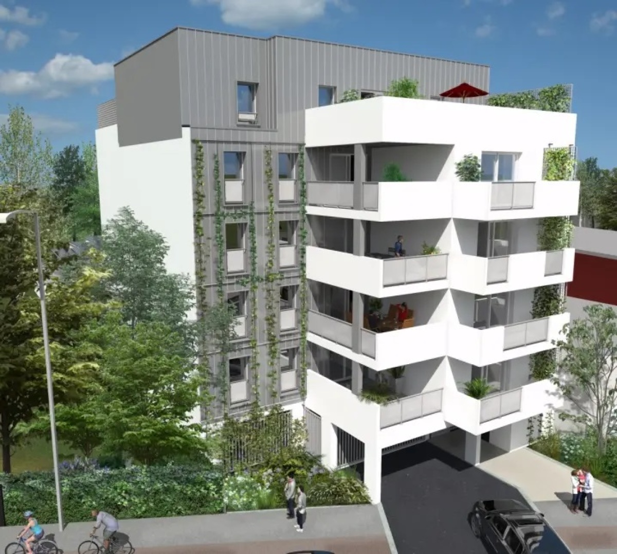 Programme neuf Green Falls : Maisons neuves et appartements neufs à Talence référence 7056, aperçu n°0