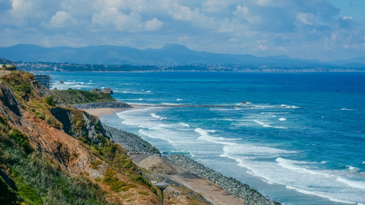 recul du trait de côte – Biarritz, côte basque