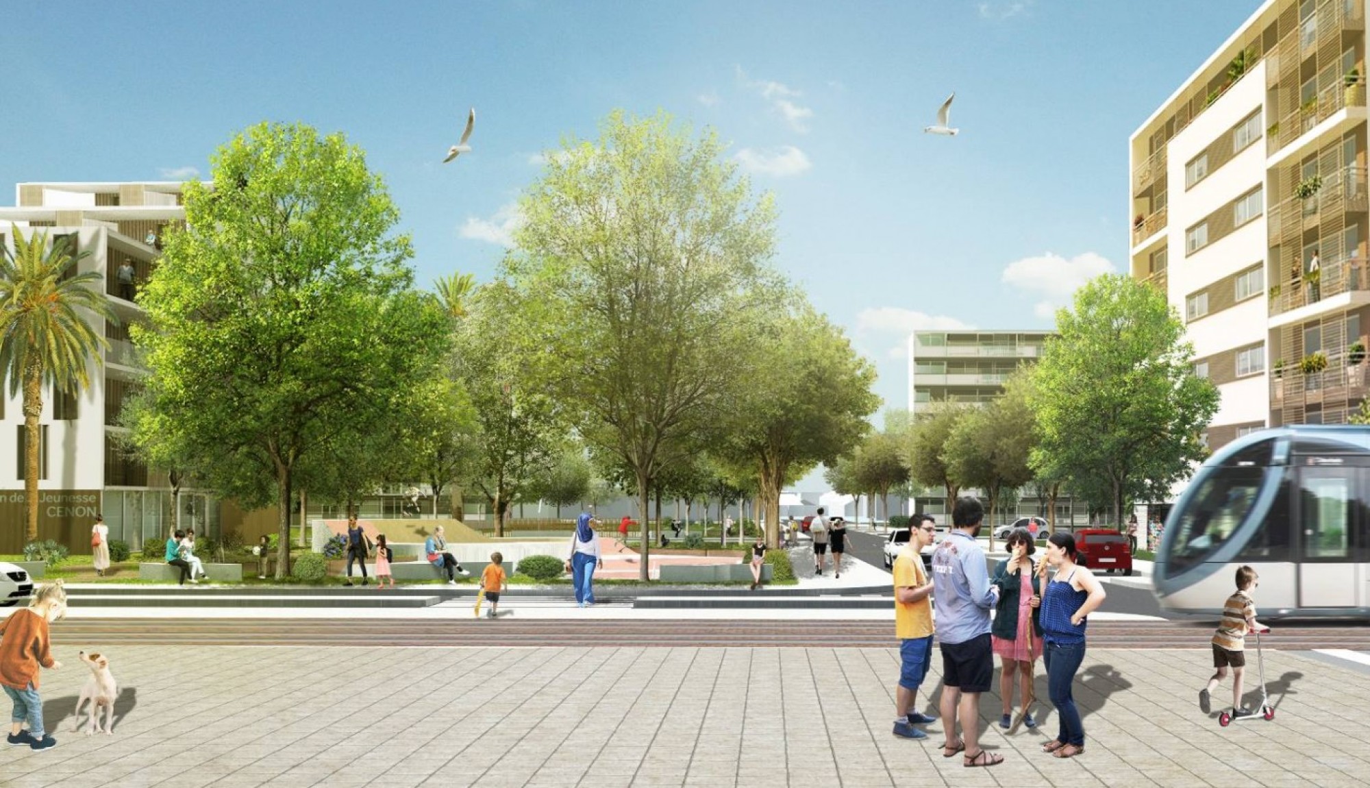 Espace public projet sarraillère