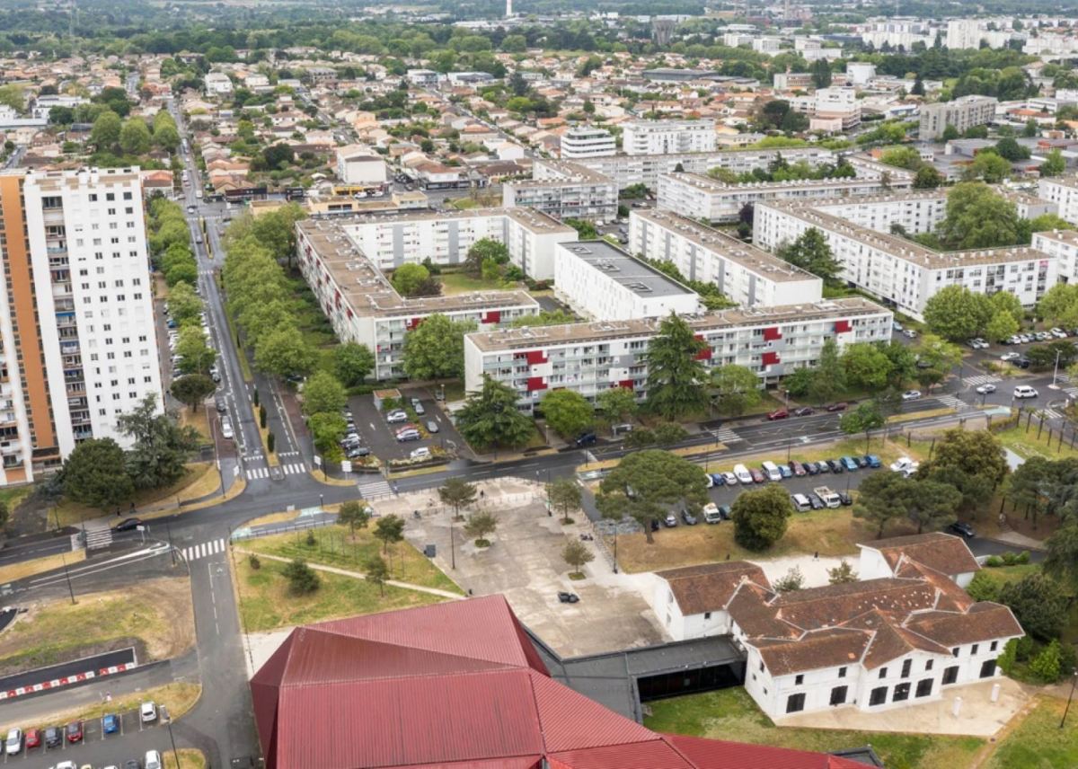 Les travaux de réaménagement devraient durer jusqu’à 2028 projet de réaménagement urbain – vue aérienne de la zone à réaménager