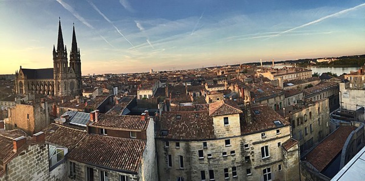 vue plongeante sur le quartier des Chartrons à Bordeaux