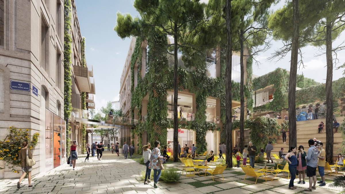Canopia fera coexister locaux commerciaux et logements projet canopia bordeaux – visuel 3D du projet canopia