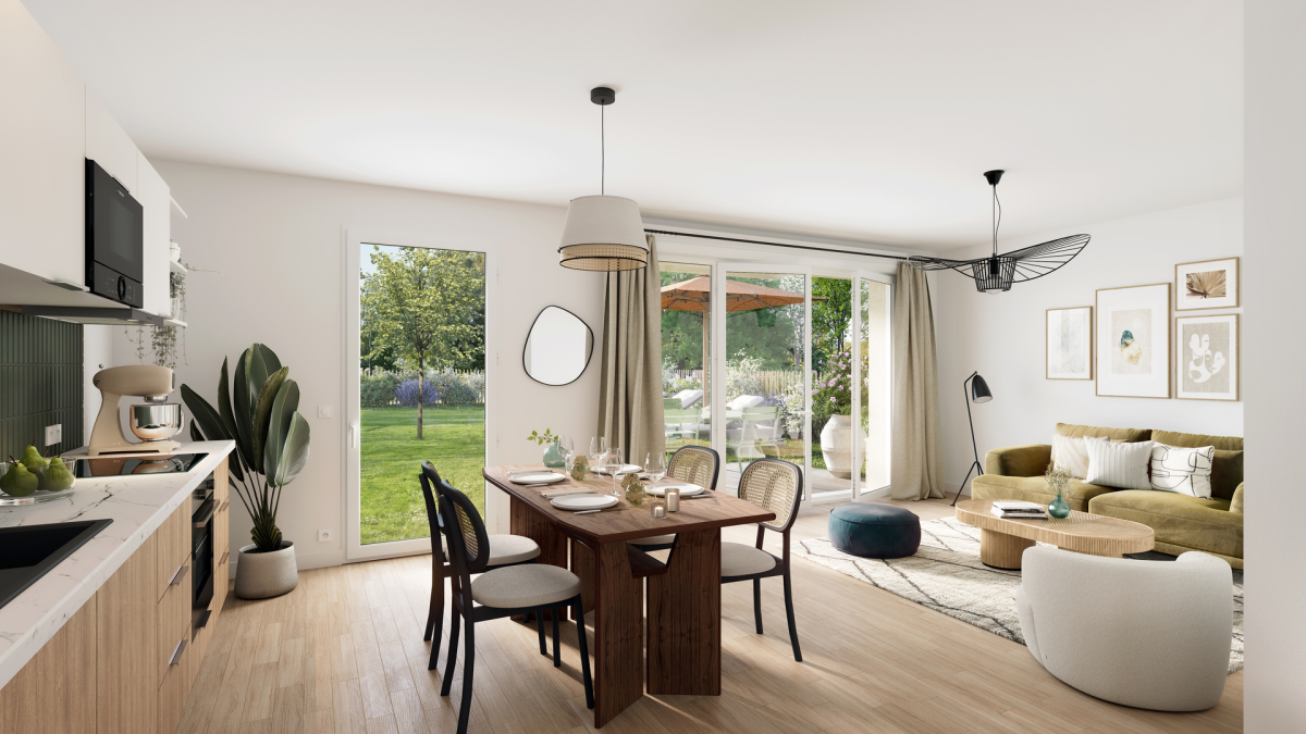 Programme neuf Noisetiers : Appartements neufs à Le Taillan-Médoc référence 7246, aperçu n°1