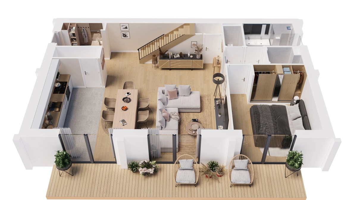 Programme neuf Eldorado : Maisons neuves à Gujan-Mestras référence 7444, aperçu n°3