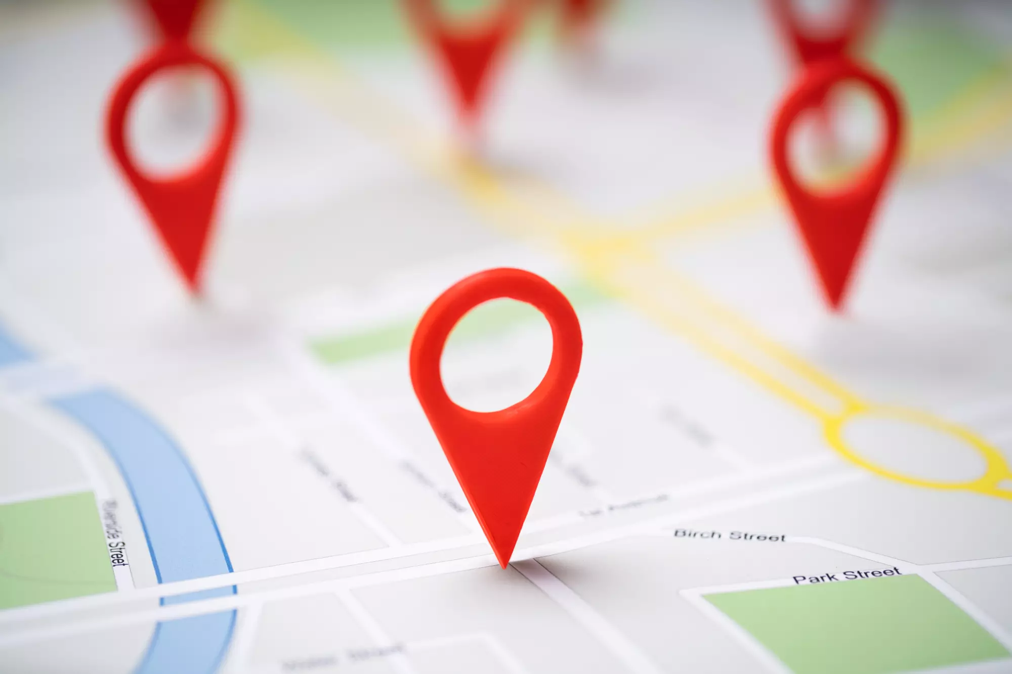 Illustration d'emplacement sur une carte