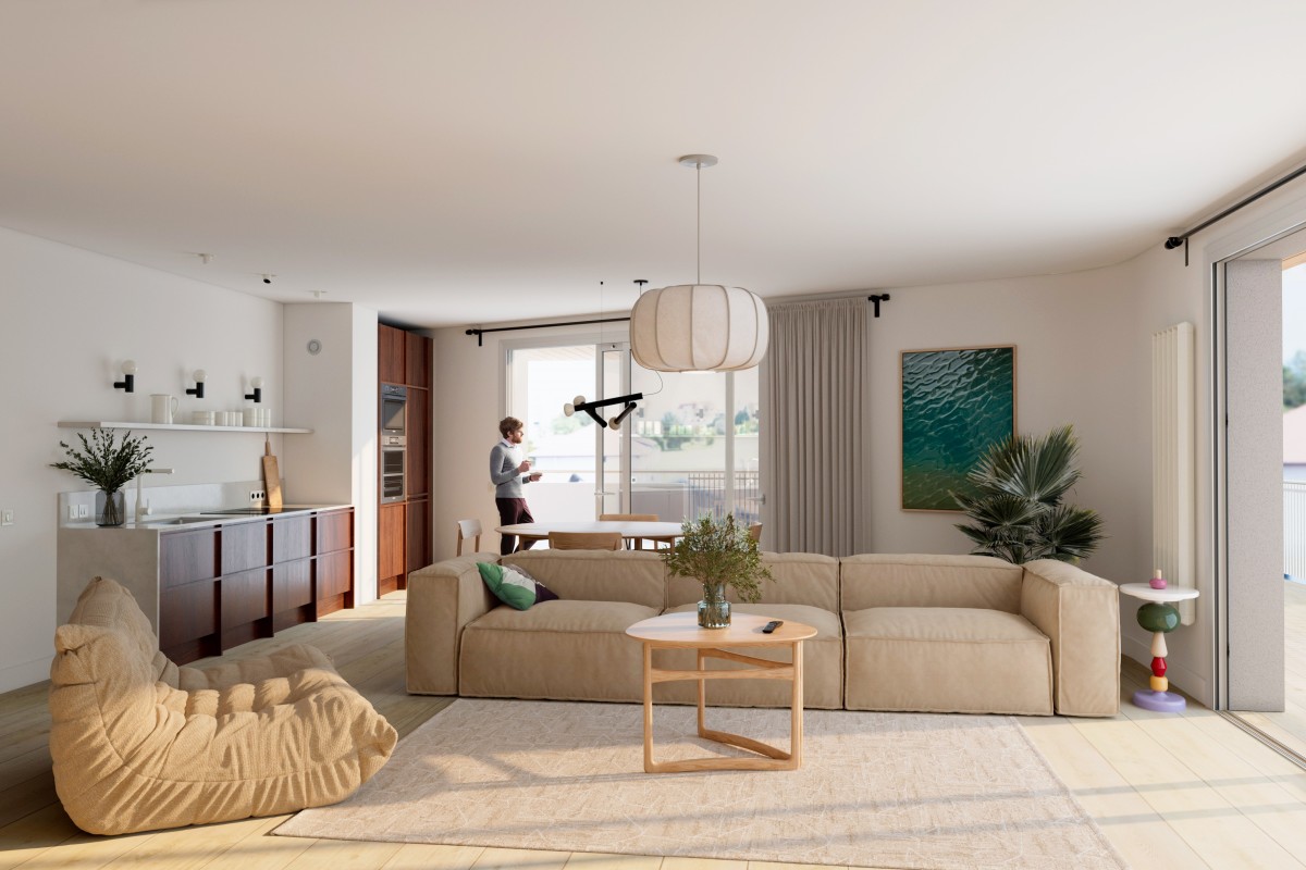 Programme neuf Les balcons d'Eberenna : Appartements neufs à Anglet référence 7447, aperçu n°1