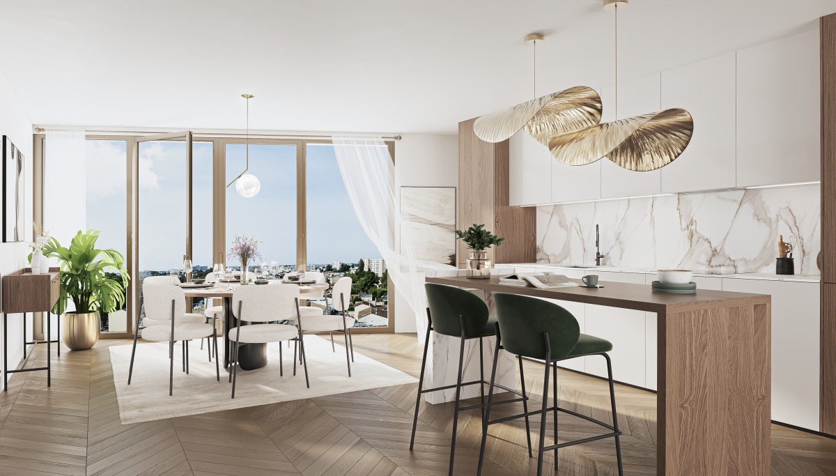 Programme neuf High Park : Appartements neufs à Caudéran référence 7520, aperçu n°3