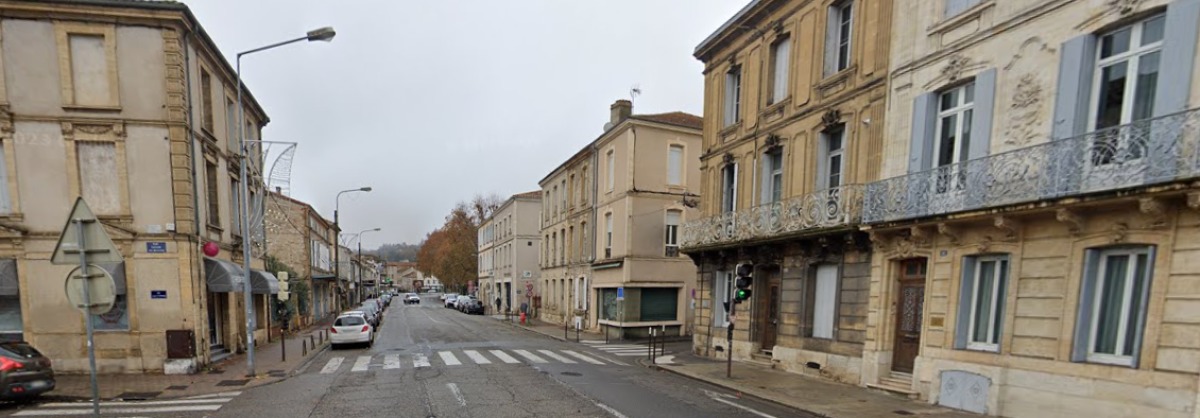 Réaménagement de l'avenue Jean Jaurès à Agen vue sur l'avenue Jean Jaurès à Agen