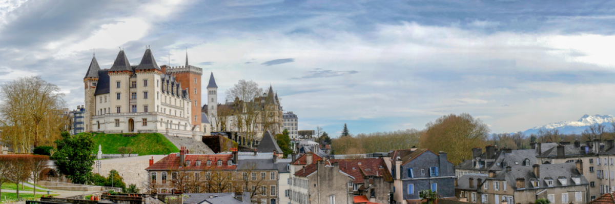 Vue sur le château de Pau